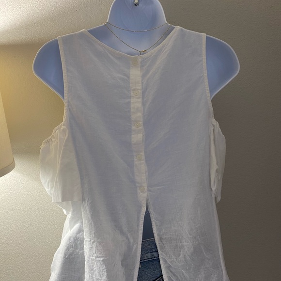 Off Shoulder White Ruffle Top - Picture 4 of 4